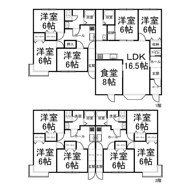 ★売下宿★　帯広市西18条南5丁目 間取り