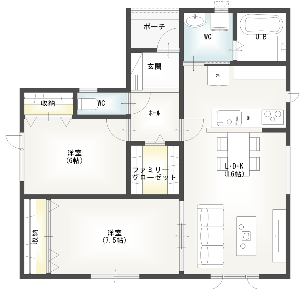 【予約受付中】西19南2　新築住宅　B棟 間取り