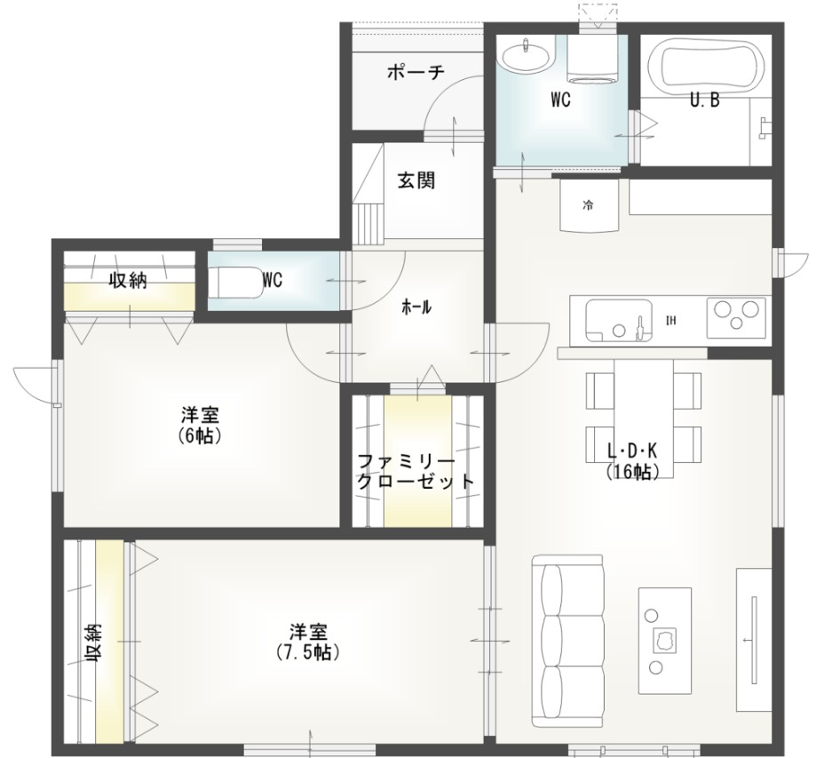 ※予約受付中※西19南2　新築住宅　B棟 間取り