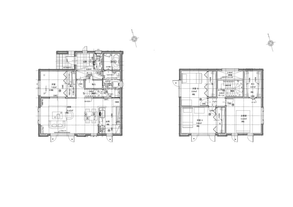 ４LDK　芽室西小学校区域 間取り