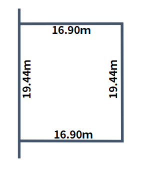幕別町札内桂町　約99.38坪の売地 間取り