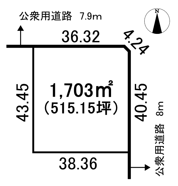 音更町宝来本通８＿土地 間取り