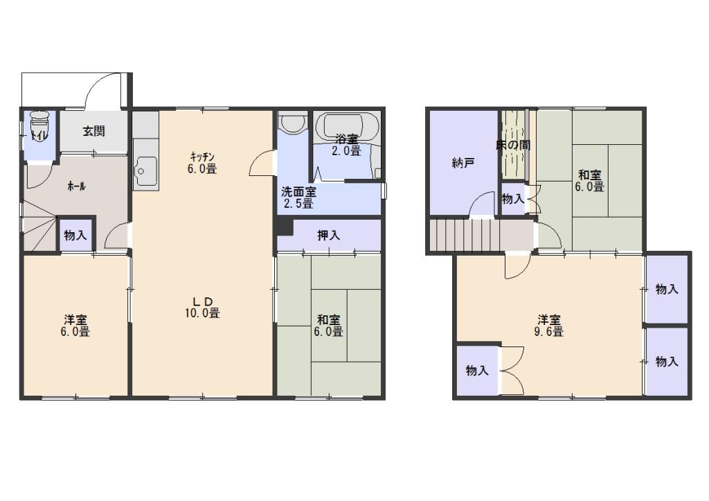 大空町リフォーム向け中古住宅 間取り