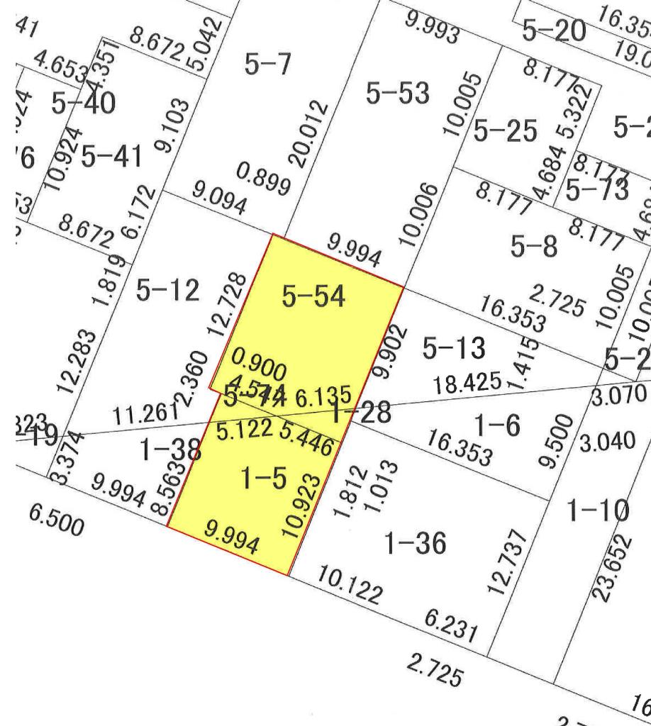 売土地（東９南５）南道路！Ｒ３８号線付 間取り