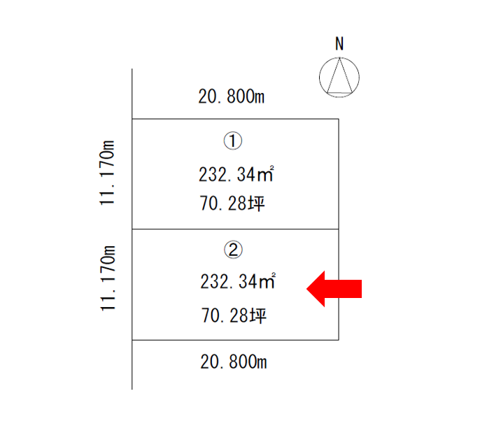 《新規売り土地》帯広市西19条南2丁目②  内観