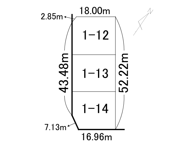 清水町南２条西６丁目【南西角地！日当たり良好です！】  間取り