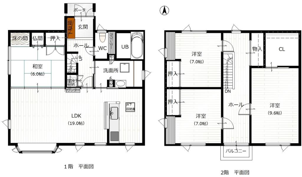 音更町共栄台西13丁目　売家 間取り
