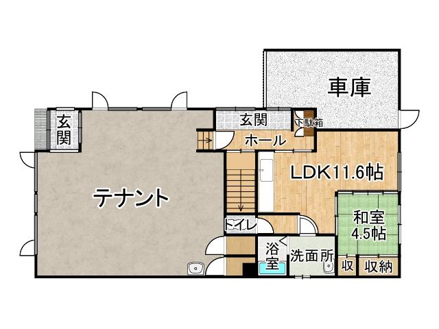 ◆◇広尾町本通８丁目◇◆◇本通沿いの店舗兼居宅！◇◆  間取り
