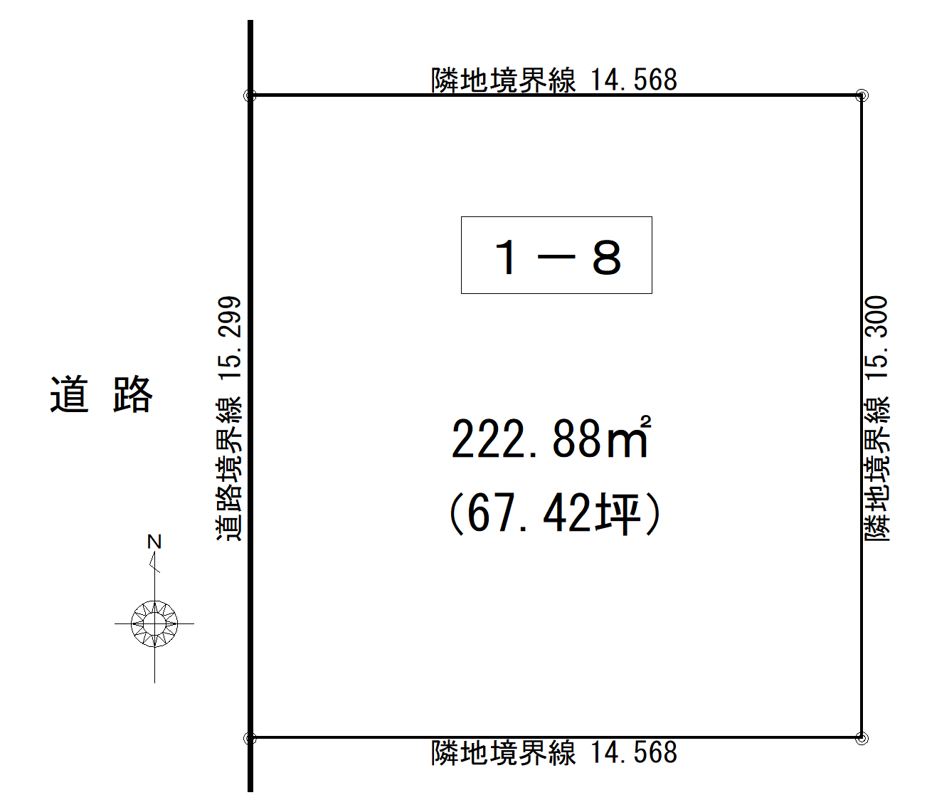 【売土地】河東郡音更町北鈴蘭北5丁目1番8☆自社物件のため仲介手数料不要☆ 間取り