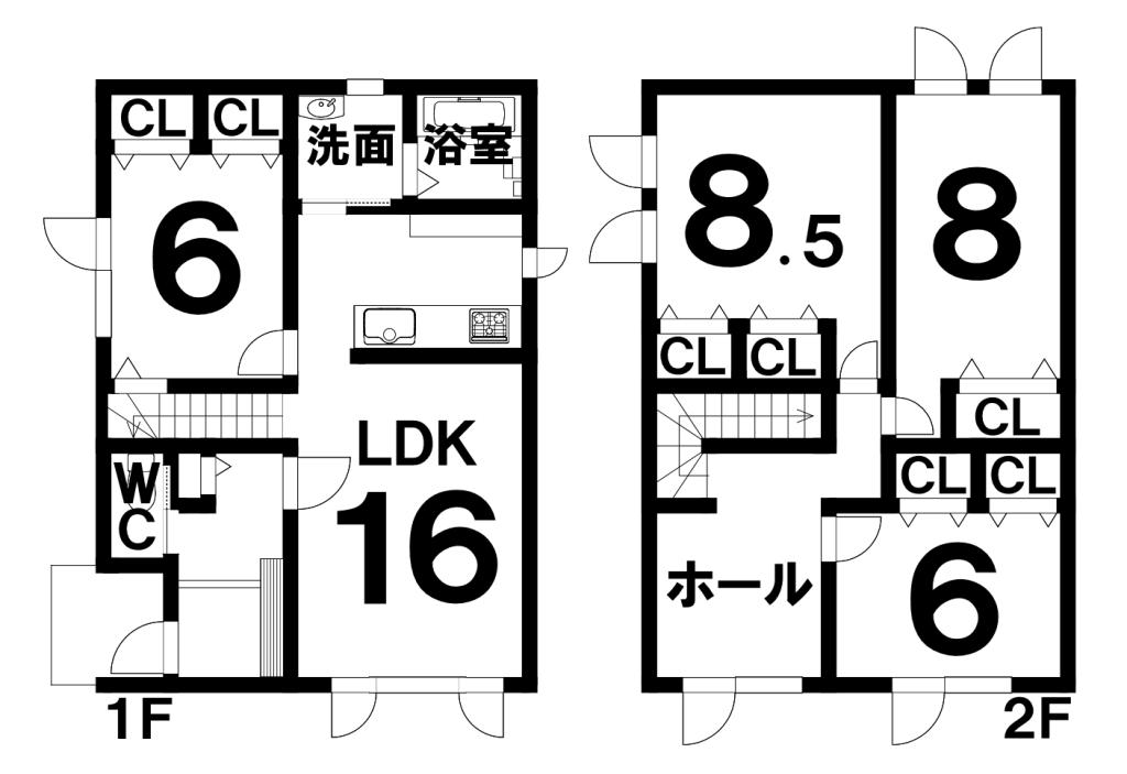 帯広市西19条南2丁目A棟　新築物件 間取り