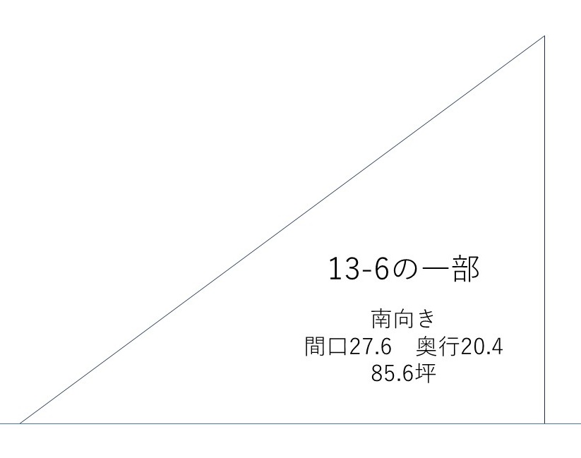 帯広市西18条南１丁目　南向き　売土地. 間取り
