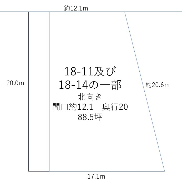 帯広市西１０条北７丁目　売土地. 間取り