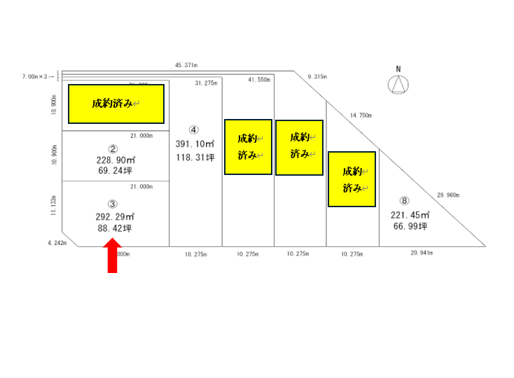 【商談中】《LOGOS TOWN 大空》区画③南西角地！ 内観