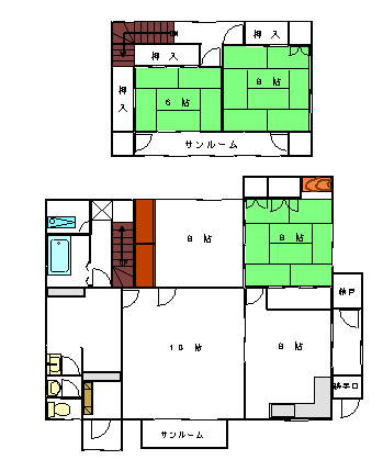 本別町南2丁目　貸家 間取り