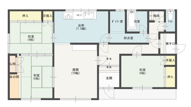 幕別緑町中古住宅 間取り