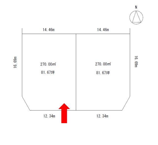【商談中】2区画販売！南西角地！！帯広市西11条北3丁目 内観