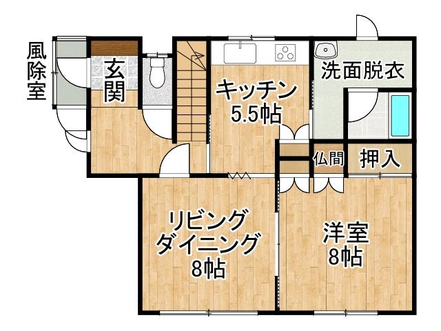 池田町字西２条１０【公園の目の前！開放的な立地です！】  間取り