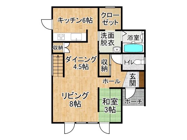 南の森西５丁目【吹き抜けで開放感たっぷり♪】 間取り