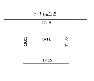 【価格改定】音更町柳町仲区　売地   間取り