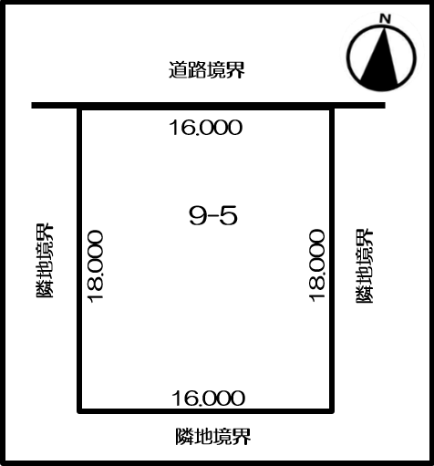 【売土地】大空町8丁目 ☆大空学園まで徒歩2分☆ 仲介手数料不要  間取り