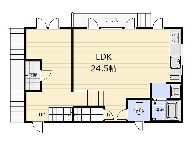 新得町字上佐幌西２線【お洒落なお家でスローライフ！】 間取り