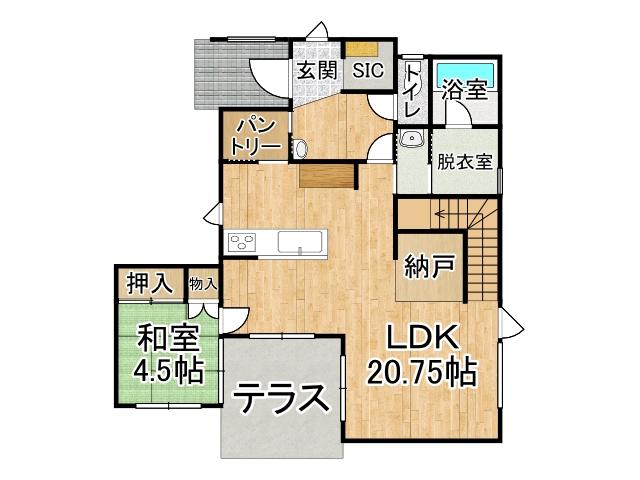 中札内村西１条南３丁目【こだわりが詰まった美邸です！】  間取り