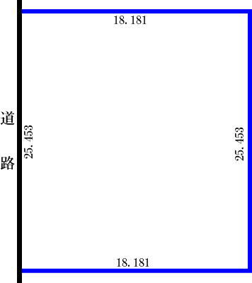 帯広市西16条南6丁目　売地 間取り