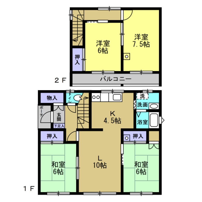 【北西角地】帯広市西17条北1丁目 間取り