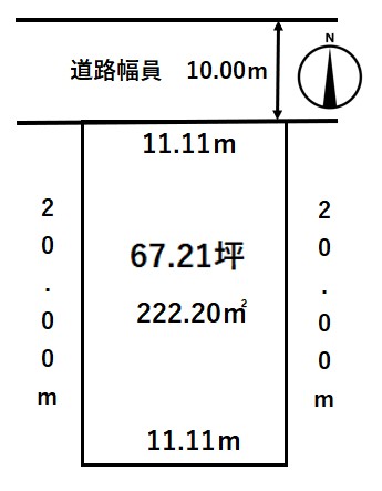帯広市東7条南20丁目売土地　　　　※解体更地渡し※ 間取り