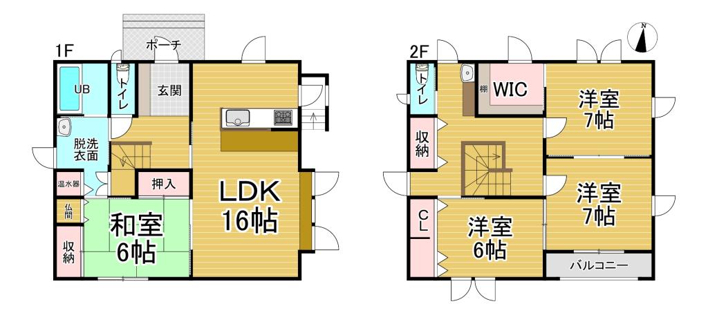 【中古】　西17条南39丁目 間取り