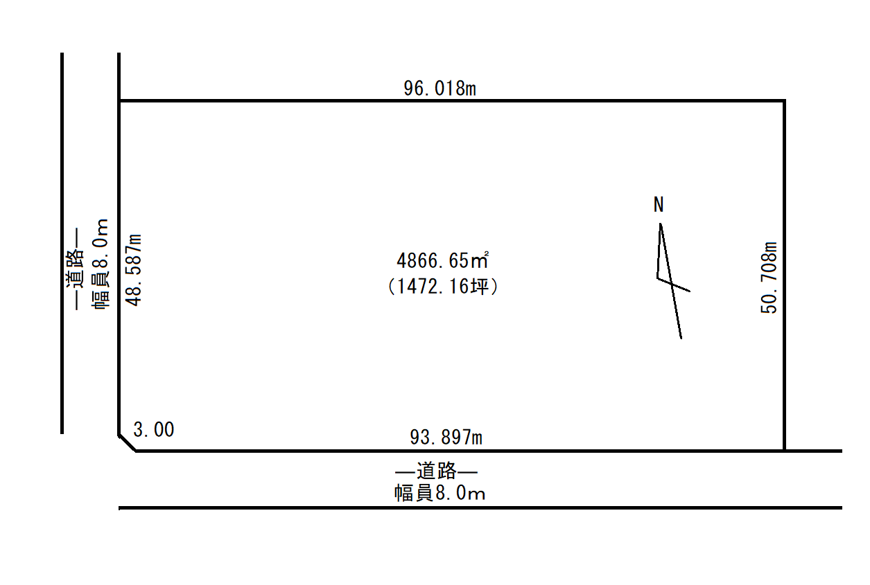 足寄町北５条１丁目　売土地 間取り