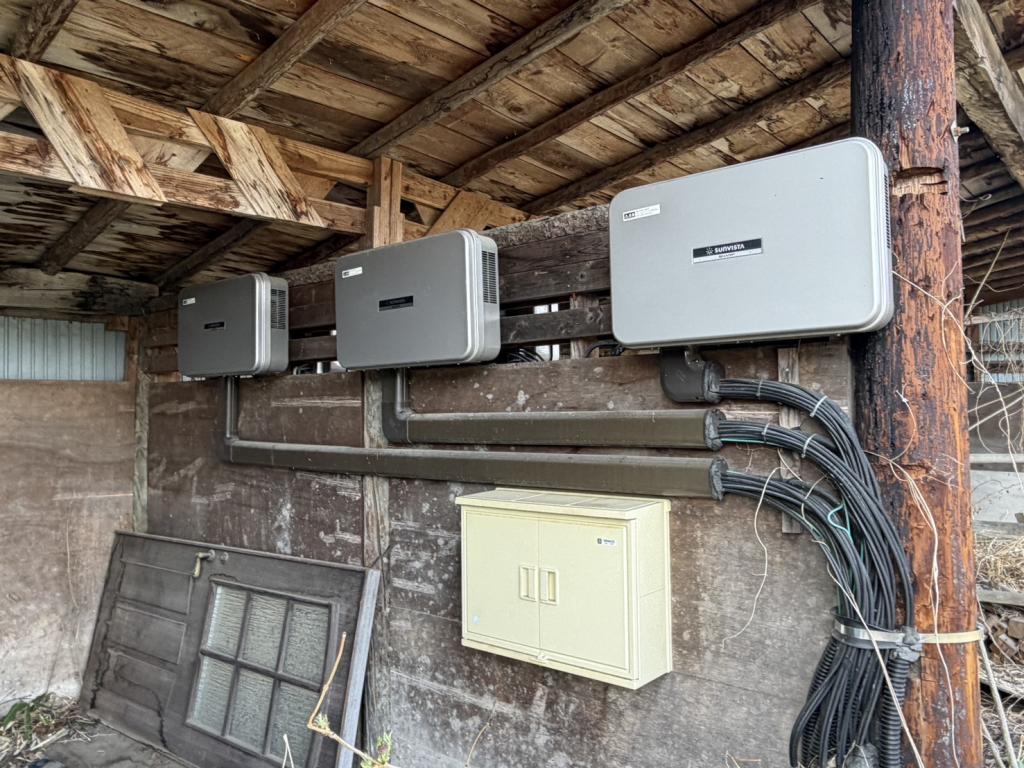 帯広市清川町　ログハウス太陽光発電売電 内観