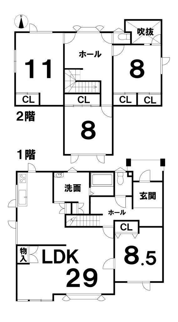 帯広市西20条南5丁目中古戸建 間取り