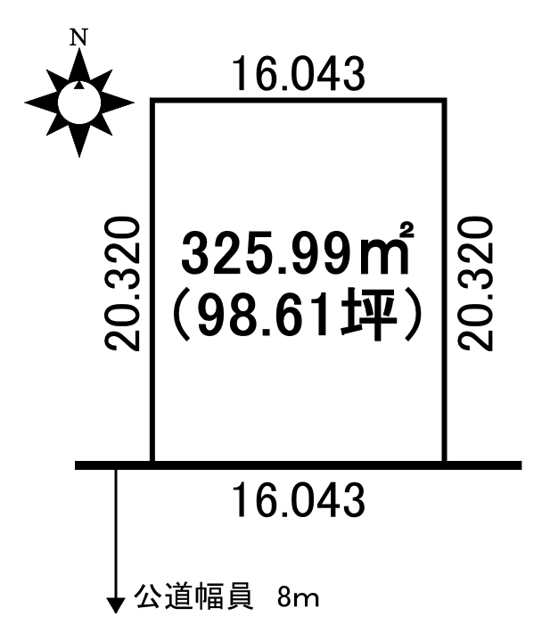 ♪南道路♪芽室町東３南１＿土地 間取り