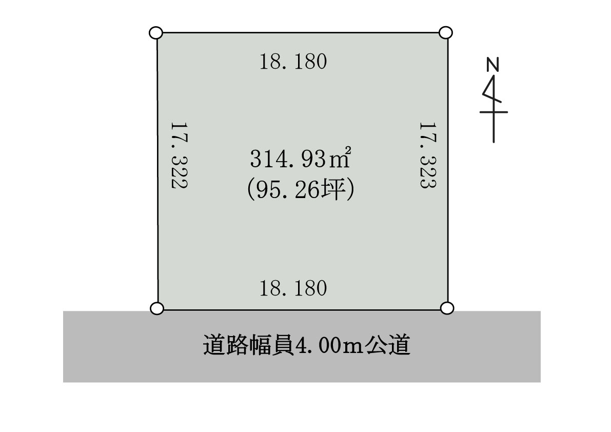 【土地面積：95.26坪】新得町西1条南1丁目 間取り