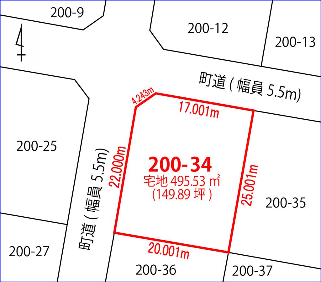 士幌町市街地 北西角地に贅沢な間取りの５０坪邸宅 間取り
