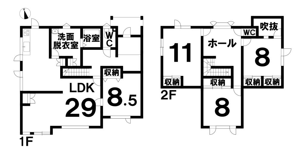 帯広市西20条南5丁目　中古物件 間取り