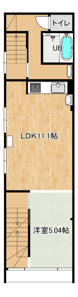 大通南１１　【店舗付き住居】 内観