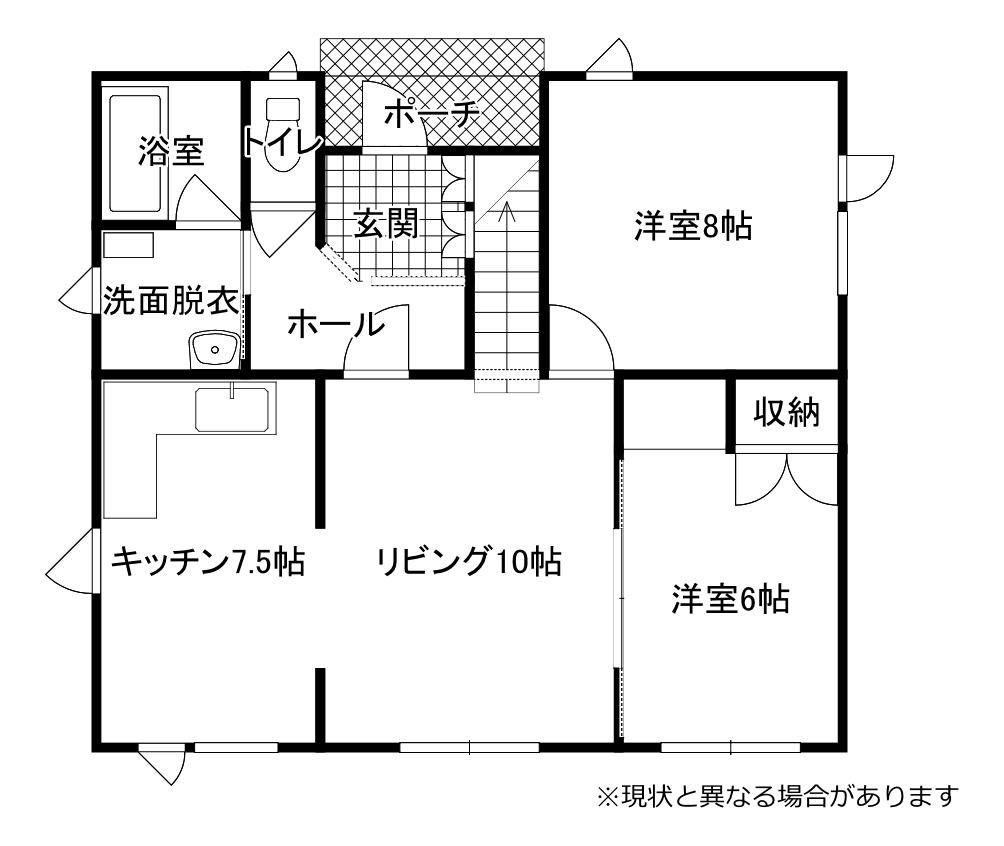 西１６南４　【中古住宅】 間取り