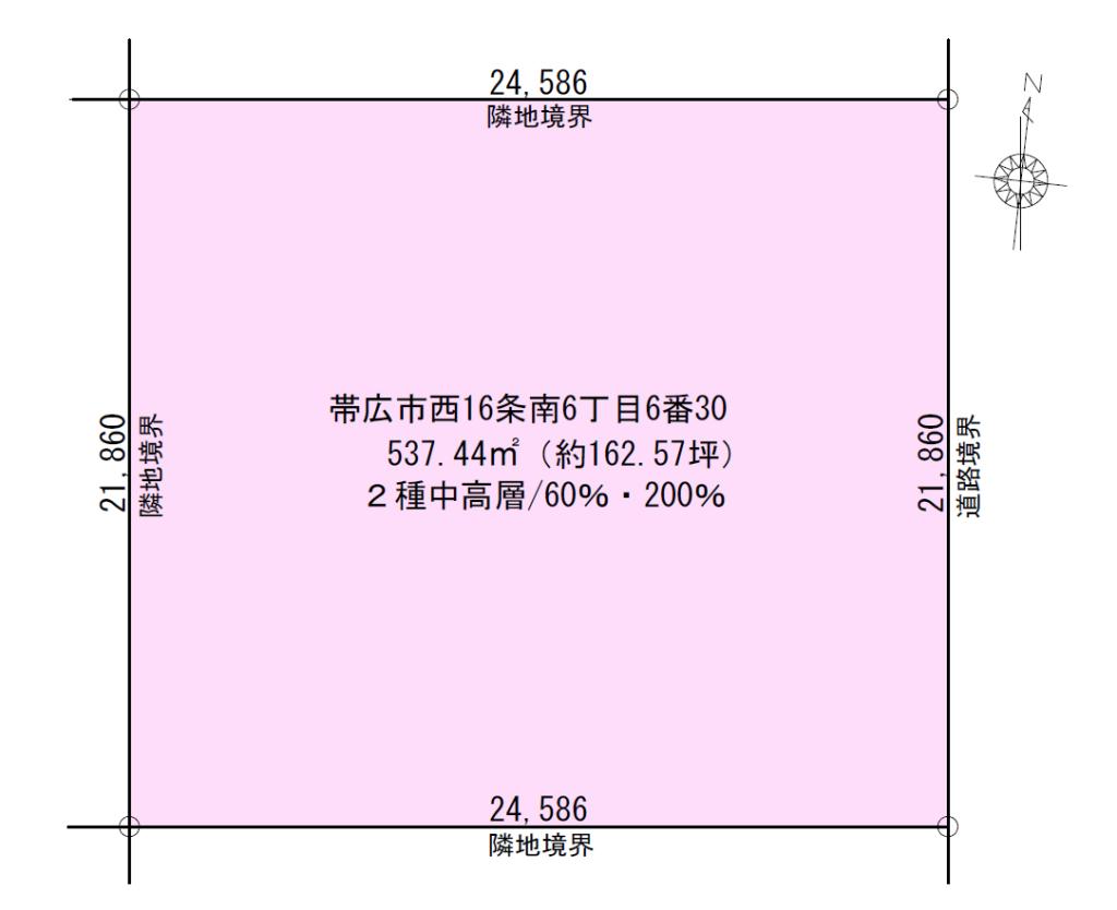 【条件なし】西16条南6 売り土地 内観