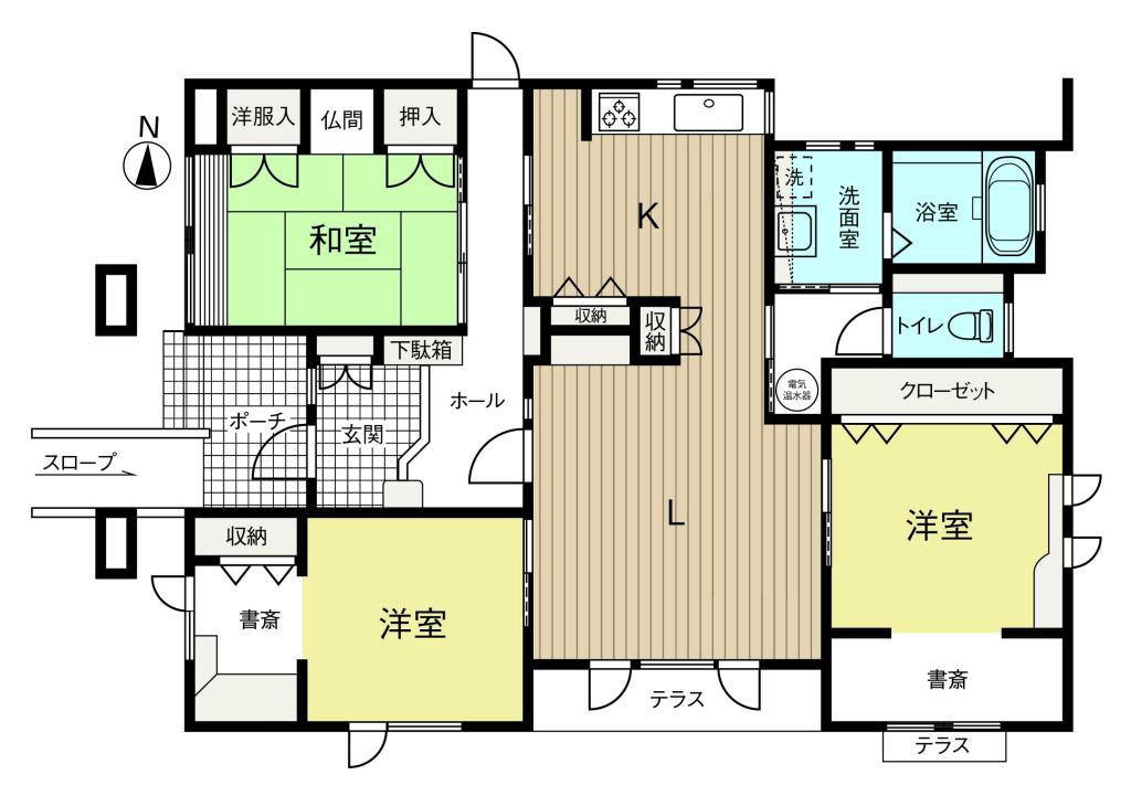 【戸建】音更町北鈴蘭南5丁目1番地10  間取り