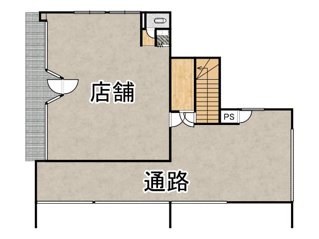 西５条南２４丁目【西５条通沿いに店舗付き住宅登場！】 - コピー 間取り