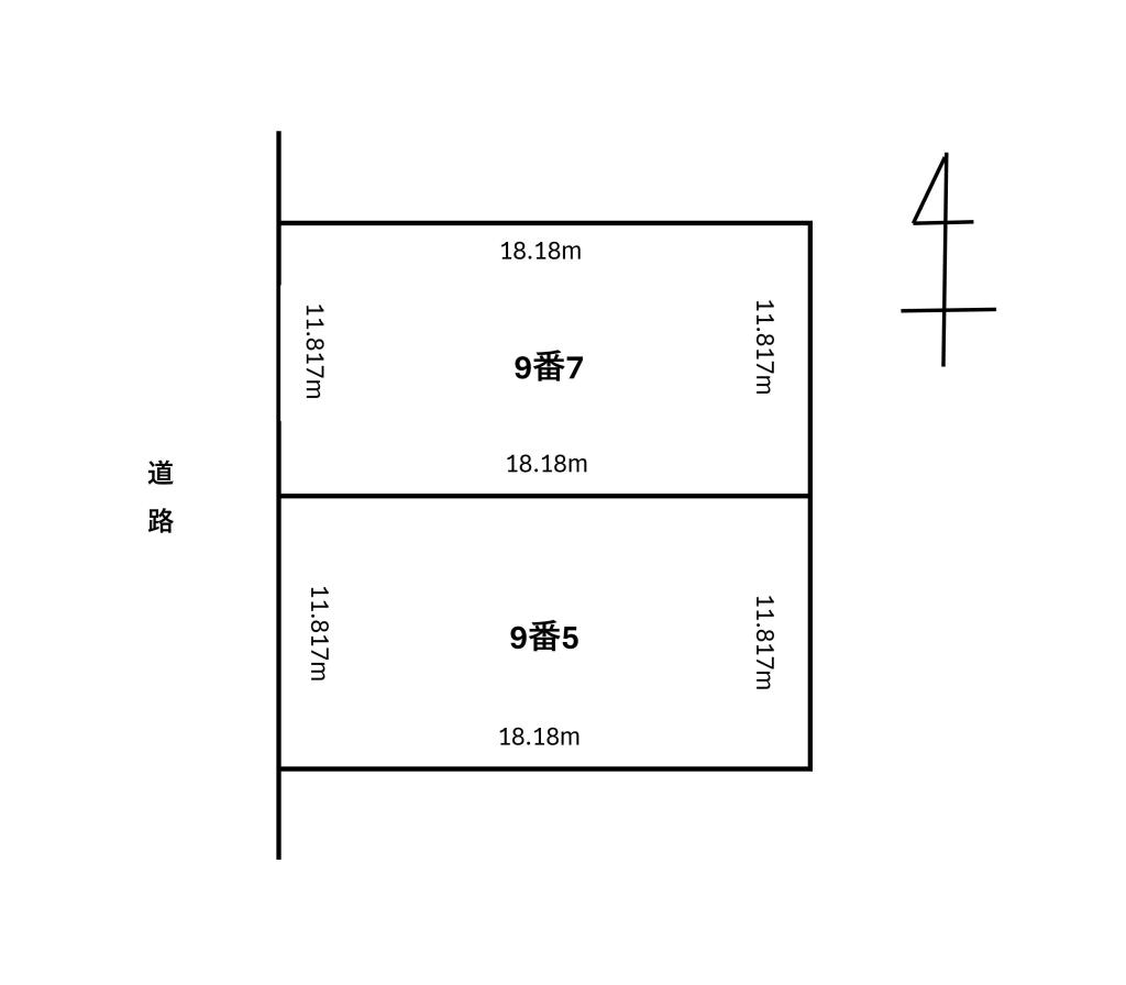 【売土地】音更町木野大通東19丁目9-7 間取り
