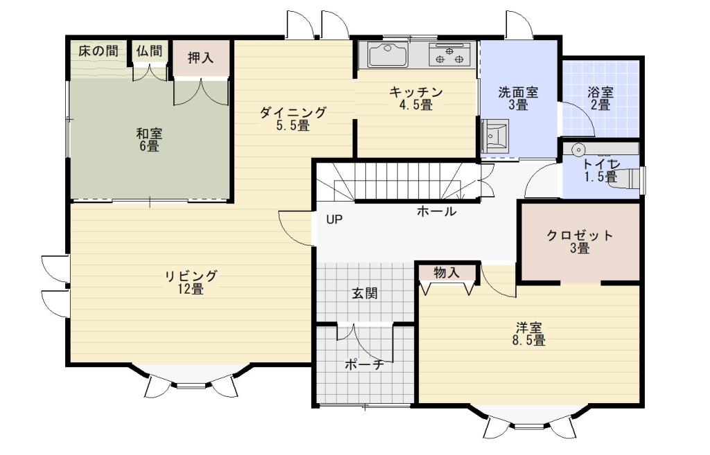 芽室町東10条中古住宅 間取り