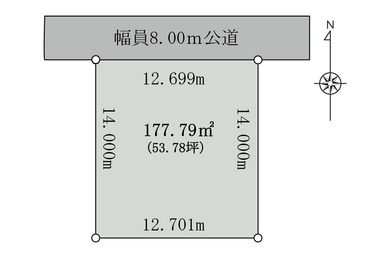 【土地面積：53.78坪】北鈴蘭北2丁目 間取り