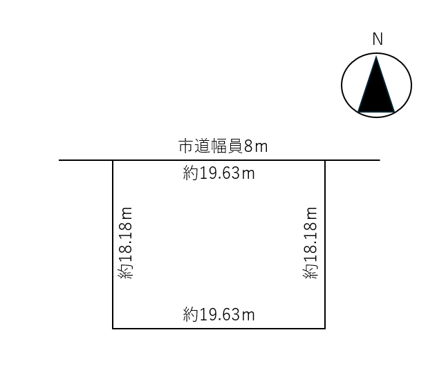 帯広市西24条南2丁目　売土地 間取り