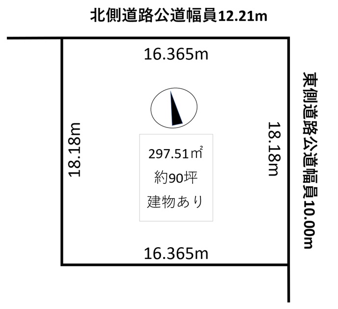 鹿追町仲町4丁目　売土地　① 間取り