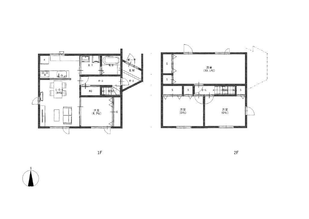 【フルリフォーム】西21条南3丁目 4LDK戸建住宅【仲介手数料不要】 間取り
