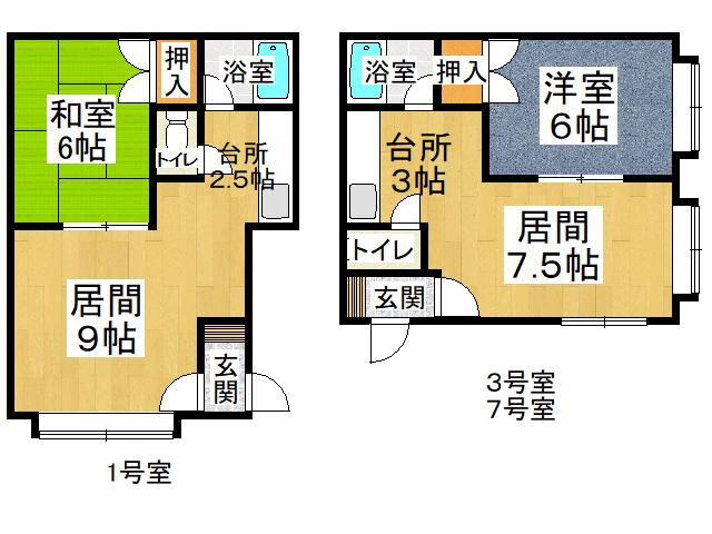 西６条南１１丁目※商談中【新オーナー様募集！想定利回り１２.６％】 間取り