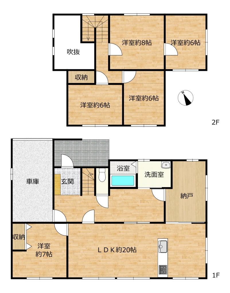 【リフォーム完成】大樹町松山町10-15 間取り